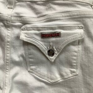 Hudson Jeans White Denim with Button Accent